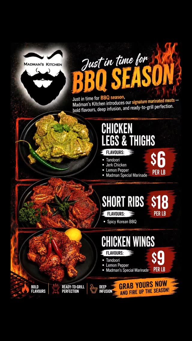 Affiche de la saison BBQ de Madman's Kitchen