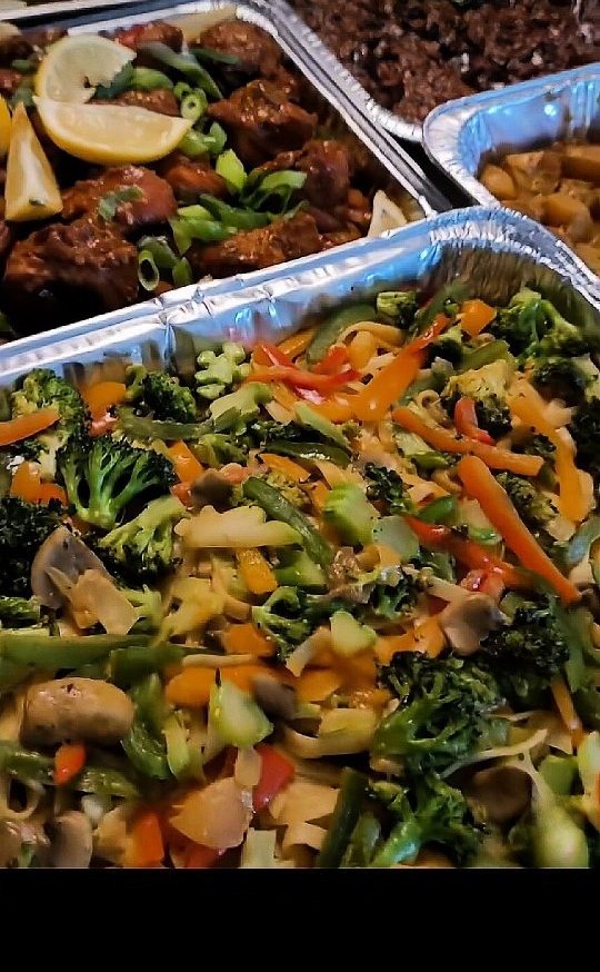 Trois plateaux d'une commande spéciale